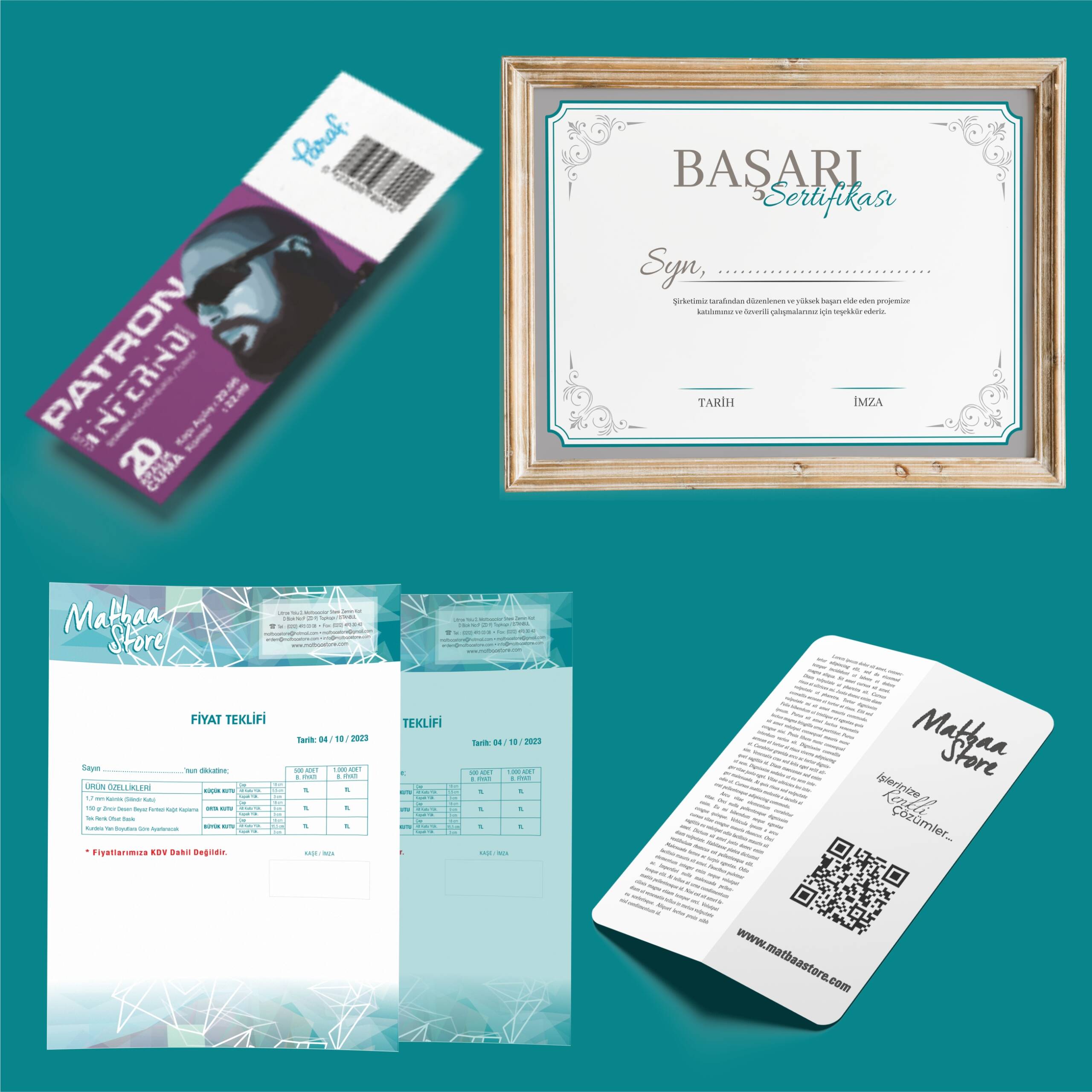 Değişken Verili Bantlı Baskısı